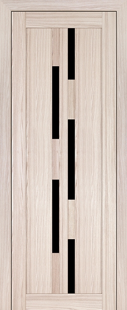 межкомнатные двери  Profil Doors 30X чёрный триплекс капуччино мелинга