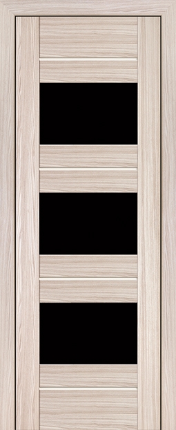 межкомнатные двери  Profil Doors 41X чёрный триплекс капуччино мелинга