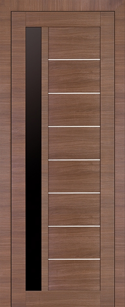 межкомнатные двери  Profil Doors 37X чёрный триплекс малага черри кроскут