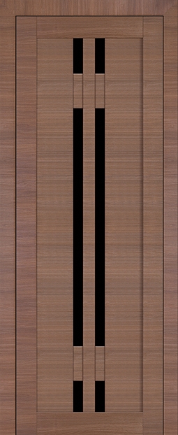 межкомнатные двери  Profil Doors 40X чёрный триплекс малага черри кроскут