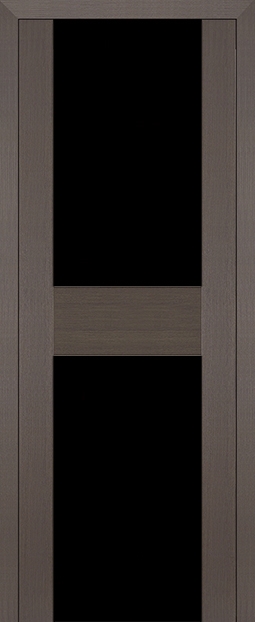 межкомнатные двери  Profil Doors 11X чёрный триплекс грей мелинга