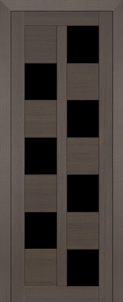 межкомнатные двери  Profil Doors 36X чёрный триплекс грей мелинга