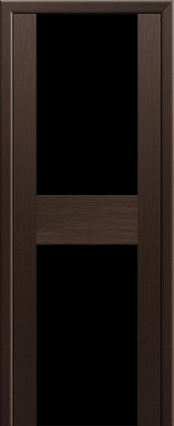 межкомнатные двери  Profil Doors 11X чёрный триплекс венге мелинга