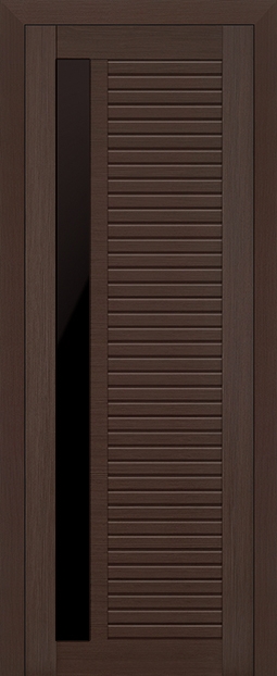межкомнатные двери  Profil Doors 31X чёрный триплекс венге мелинга