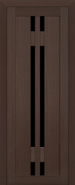 межкомнатные двери  Profil Doors 40X чёрный триплекс венге мелинга