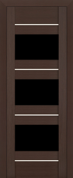 межкомнатные двери  Profil Doors 41X чёрный триплекс венге мелинга