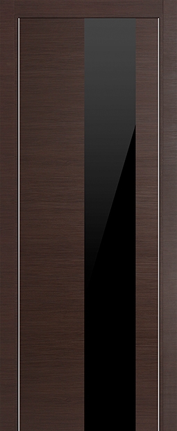 межкомнатные двери  Profil Doors 5Z  чёрное венге кроскут