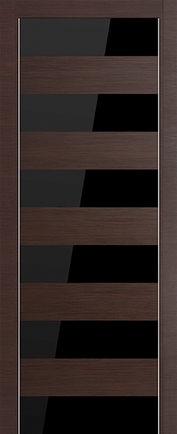 межкомнатные двери  Profil Doors 8Z  чёрное венге кроскут