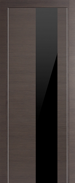 межкомнатные двери  Profil Doors 5Z  чёрное грей кроскут