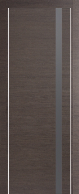 межкомнатные двери  Profil Doors 6Z  серебряное грей кроскут