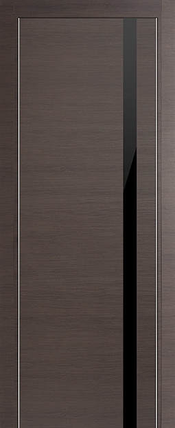 межкомнатные двери  Profil Doors 6Z  чёрное грей кроскут
