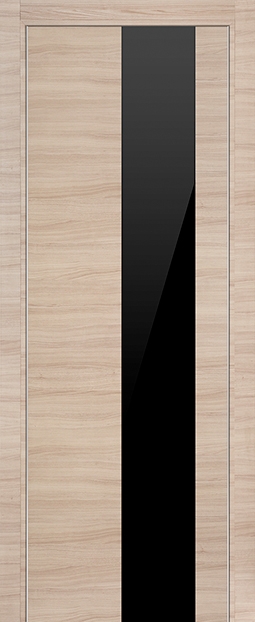 межкомнатные двери  Profil Doors 5Z  чёрное капуччино кроскут