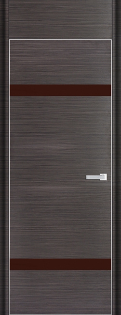 межкомнатные двери  Profil Doors 3D коричневое грей браш