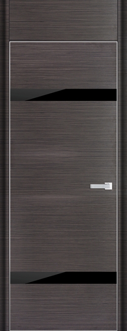 межкомнатные двери  Profil Doors 3D чёрное грей браш