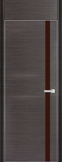 межкомнатные двери  Profil Doors 6D коричневое грей браш