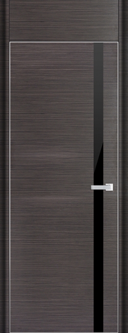 межкомнатные двери  Profil Doors 6D чёрное грей браш