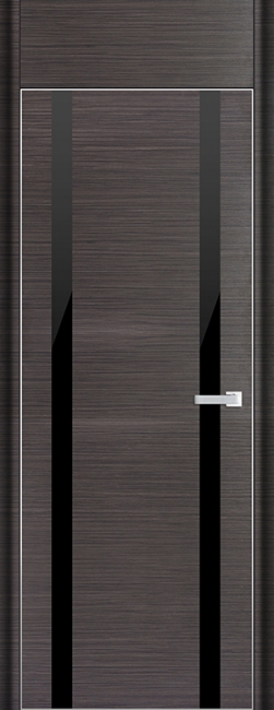 межкомнатные двери  Profil Doors 9D чёрное грей браш