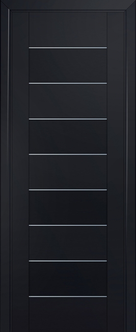 межкомнатные двери  Profil Doors 45U графит чёрный seidenmatt