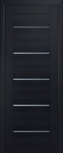 межкомнатные двери  Profil Doors 48U графит чёрный seidenmatt