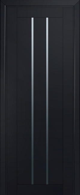 межкомнатные двери  Profil Doors 49U графит чёрный seidenmatt
