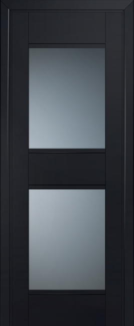 межкомнатные двери  Profil Doors 51U графит чёрный seidenmatt