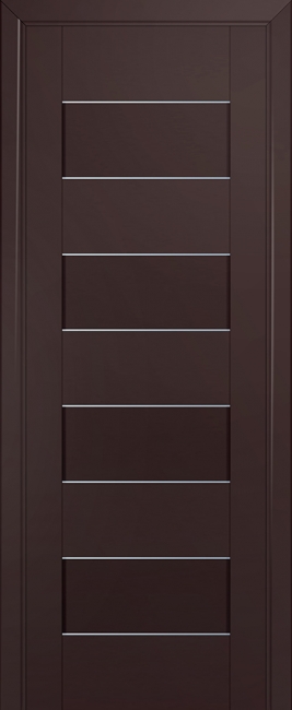 межкомнатные двери  Profil Doors 45U графит тёмно-коричневые