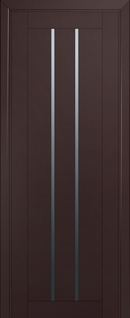 межкомнатные двери  Profil Doors 49U графит тёмно-коричневые