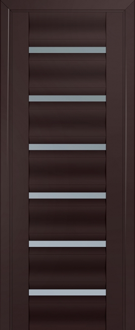 межкомнатные двери  Profil Doors 57U графит тёмно-коричневые