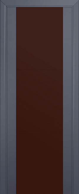 межкомнатные двери  Profil Doors 22U коричневое антрацит