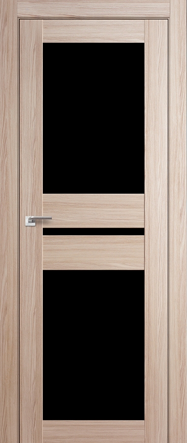 межкомнатные двери  Profil Doors 70X чёрный триплекс капуччино мелинга