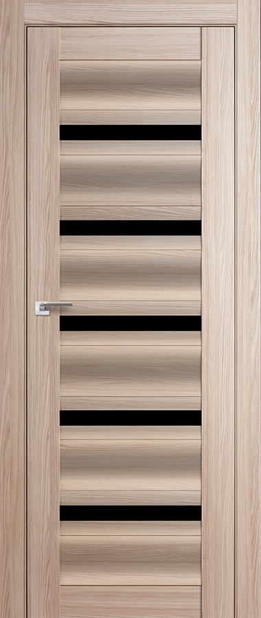 межкомнатные двери  Profil Doors 116X чёрный триплекс капуччино мелинга