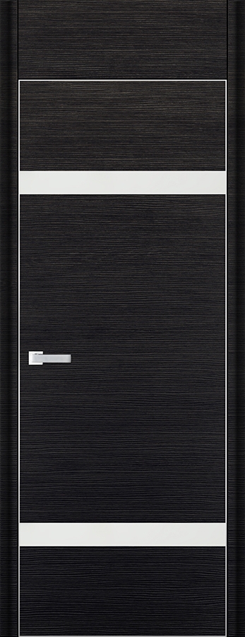 межкомнатные двери  Profil Doors 3D белое чёрный браш