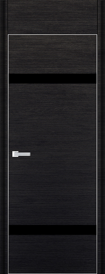 межкомнатные двери  Profil Doors 3D коричневое чёрный браш