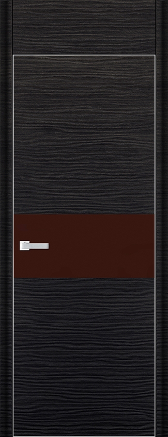 межкомнатные двери  Profil Doors 4D коричневое чёрный браш