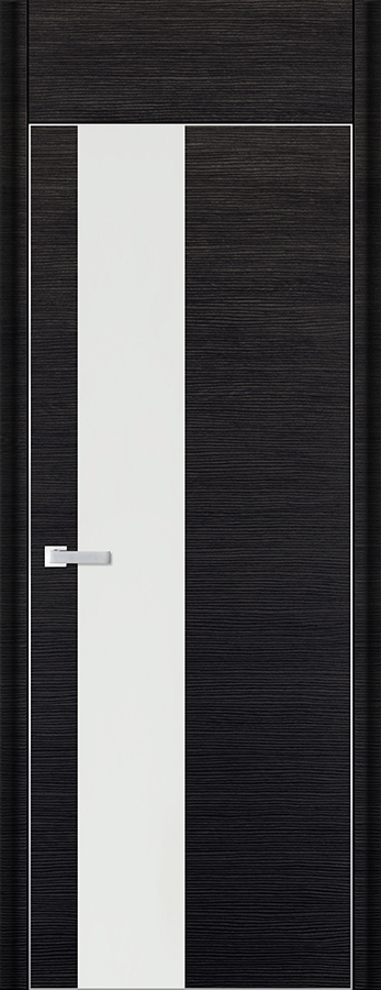 межкомнатные двери  Profil Doors 5D белое чёрный браш