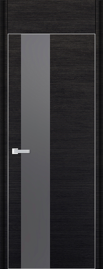 межкомнатные двери  Profil Doors 5D серебряное чёрный браш