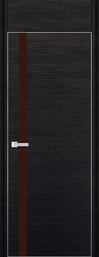 межкомнатные двери  Profil Doors 6D коричневое чёрный браш