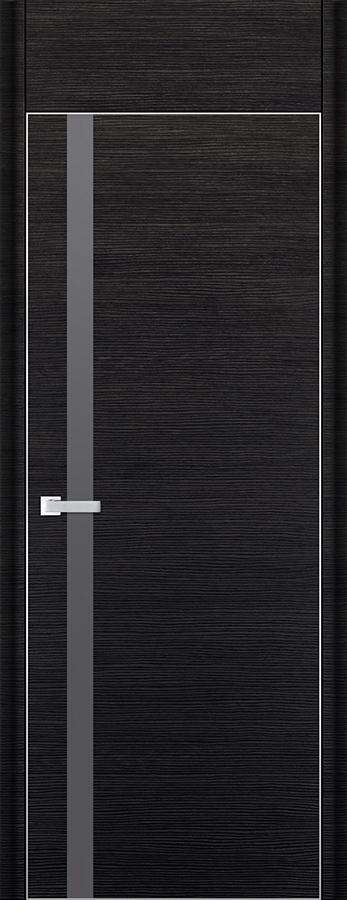 межкомнатные двери  Profil Doors 6D серебряное чёрный браш