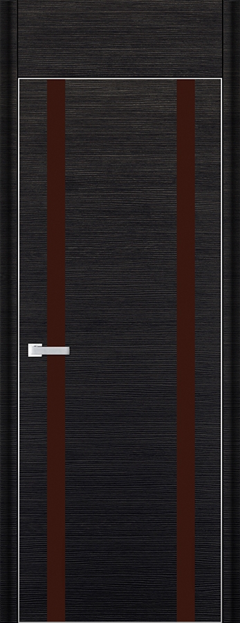 межкомнатные двери  Profil Doors 9D коричневое чёрный браш