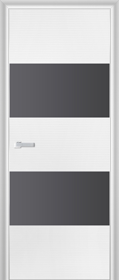 межкомнатные двери  Profil Doors 10D серебряное белая волна