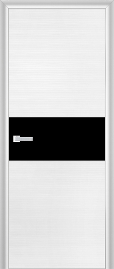 межкомнатные двери  Profil Doors 4D чёрное белая волна