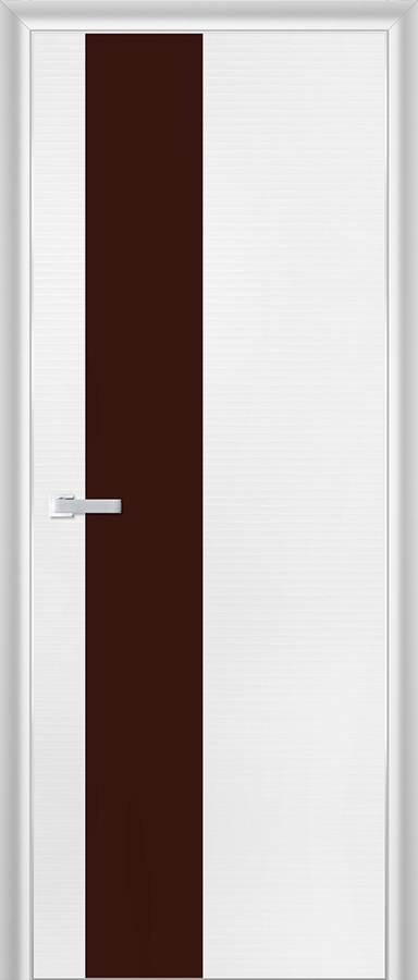 межкомнатные двери  Profil Doors 5D коричневое белая волна