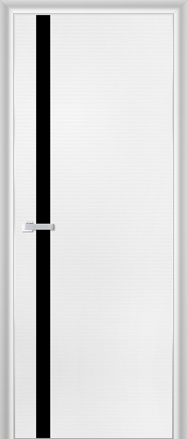 межкомнатные двери  Profil Doors 6D чёрное белая волна