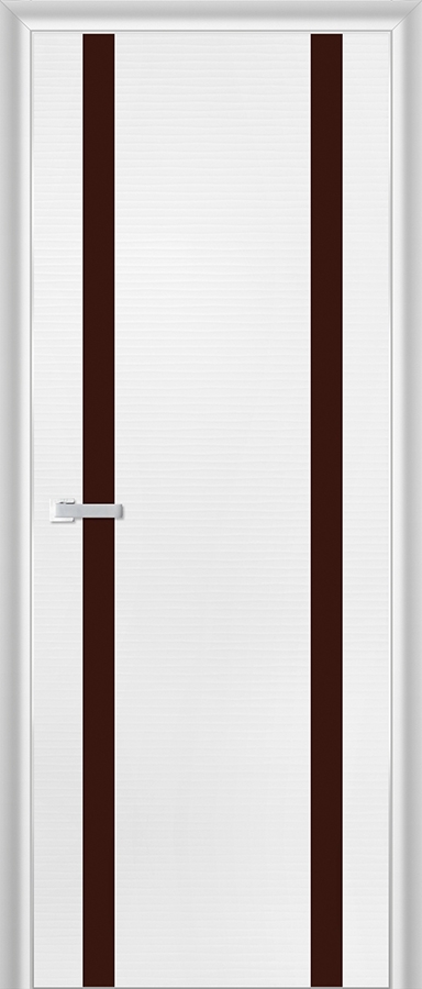 межкомнатные двери  Profil Doors 9D коричневое белая волна
