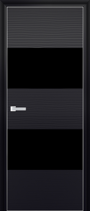 межкомнатные двери  Profil Doors 10D чёрное чёрная волна