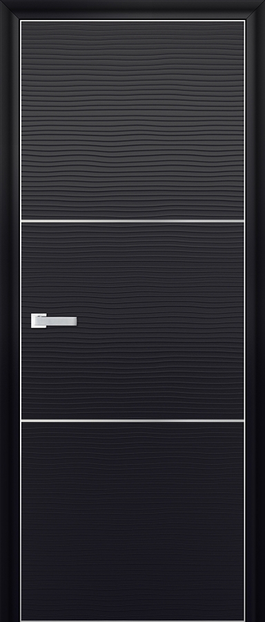 межкомнатные двери  Profil Doors 2D чёрная волна