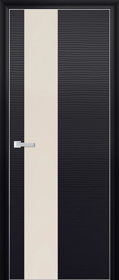 межкомнатные двери  Profil Doors 5D перламутровое чёрная волна