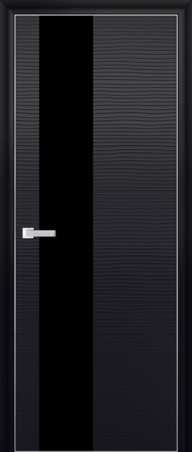межкомнатные двери  Profil Doors 5D чёрное чёрная волна