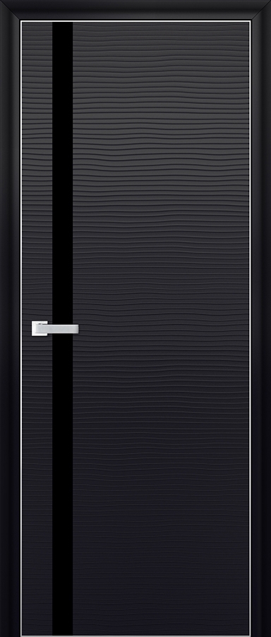 межкомнатные двери  Profil Doors 6D чёрное чёрная волна
