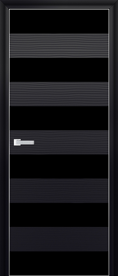 межкомнатные двери  Profil Doors 8D чёрное чёрная волна